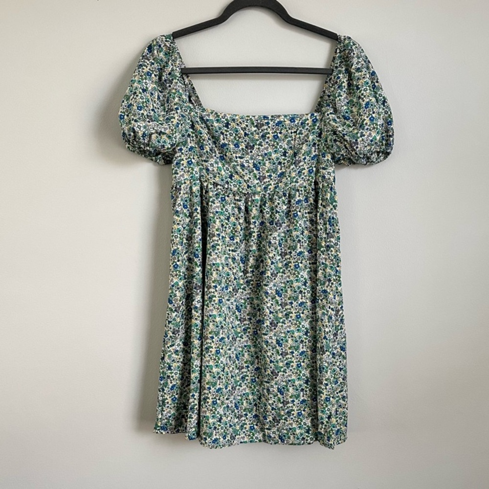 Floral Puff Sleeve Dress